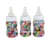 4.25 inch Fillable Plastic Mini Baby Bottles Bulk White Cap 24 Pieces Baby Shower Shower Favors