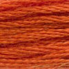 DMC 6 Strand Embroidery Floss Cotton Thread 720 Dk Orange Spice 8.7 Yards 1 Skein