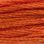 DMC 6 Strand Embroidery Floss Cotton Thread 720 Dk Orange Spice 8.7 Yards 1 Skein