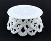 3.5 Inch White Plastic Ornament Base For Cake Topper Base & Favors 12 Pieces - artcovecrafts.com