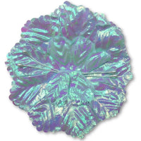 Blue Iridescent Capia Flowers Bulk Wholesale Flat Carnation Base 72 Pieces - artcovecrafts.com