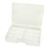 Clear Deluxe Bead Organizer with 8 Compartments 10 X 7 Inches - artcovecrafts.com