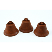45mm Rustic Rusty Small Liberty Bells 3 Pieces - artcovecrafts.com