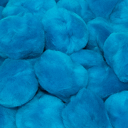 1 inch Turquoise Small Craft Pom Poms 100 Pieces - artcovecrafts.com