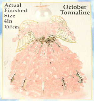 October Birthstone Angel Christmas Ornament Kit - artcovecrafts.com