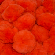 1.5 inch Orange Craft Pom Poms 50 Pieces - artcovecrafts.com