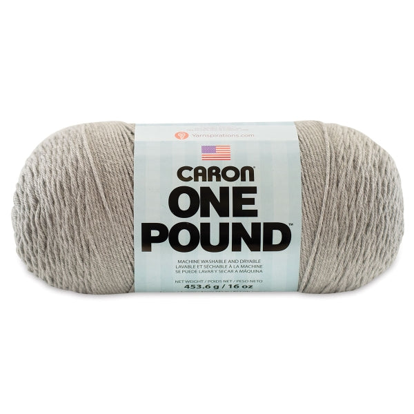Caron One Pound Yarn Soft Grey Mix