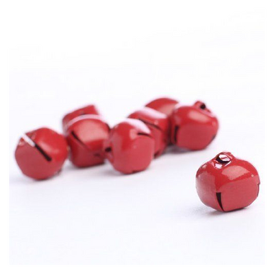 5/8 Inch 16mm Darice Red Craft Small Jingle Bells 8 Pieces 1090-23 - artcovecrafts.com