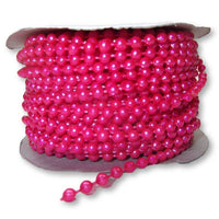 4mm Fuchsia Plastic Fused Pearls Garland Strands for Decorating & Crafts 24 Yards - artcovecrafts.com