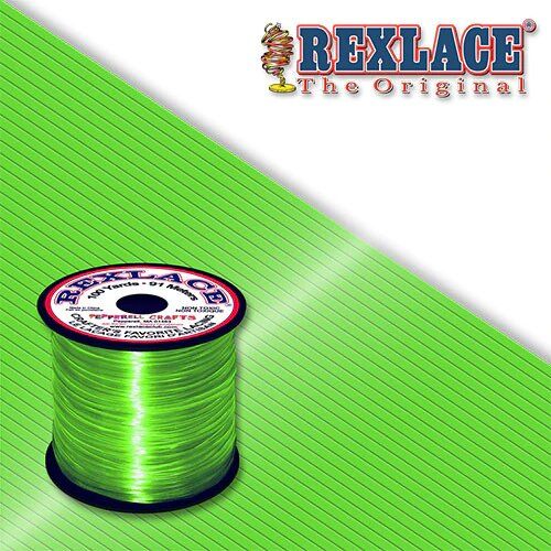 Apple Green Plastic Rexlace 100 Yard Roll - artcovecrafts.com