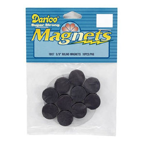 5/8 Inch Darice Round l Magnets 10 Pieces - artcovecrafts.com