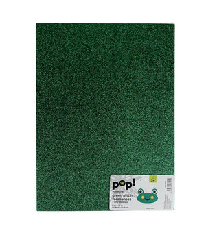 9 x 12 Craft Glitter Foam Sheet Green 1 Piece