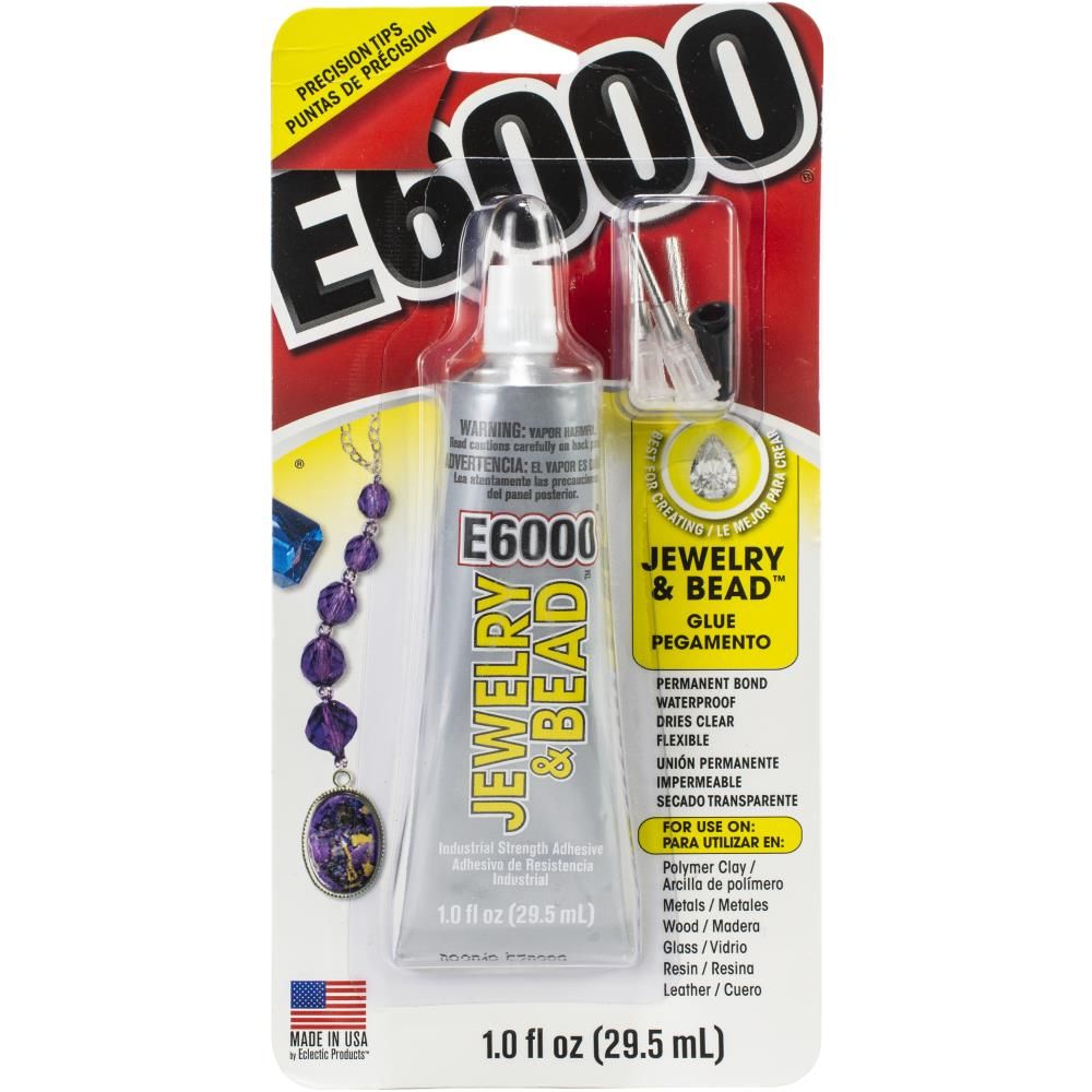 E6000 Glue for Jewelry and Crafting 2oz Tube