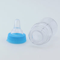 4.25 inch Fillable Plastic Mini Baby Bottles Bulk Blue Cap 24 Pieces Baby Shower Shower Favors - artcovecrafts.com