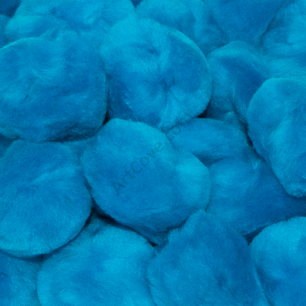 2.5 Inch Turquoise Large Craft Pom Poms Bulk 1,000 Pieces