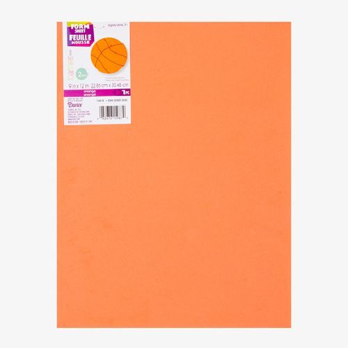 9 x 12 Craft Foam Sheet Orange 1 Piece