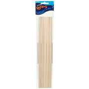 Wooden Dowel Rods 7/16 x 12 inches 5 pieces