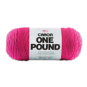 Caron One Pound Yarn Dark Pink