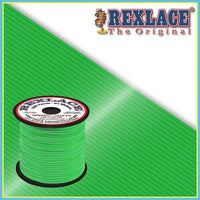 Neon Green Plastic Rexlace 100 Yard Roll - artcovecrafts.com