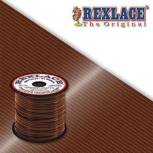 Medium Brown Plastic Rexlace 100 Yard Roll - artcovecrafts.com
