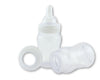 4.25 Fillable Plastic Mini Baby Bottles White Cap 12 Pieces Baby Shower Shower Favors - artcovecrafts.com