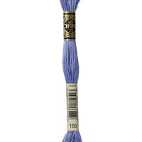 DMC 6 Strand Embroidery Floss Cotton Thread 156 Med. Lt. Blue Violet 8.7 Yards 1 Skein