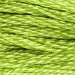 DMC 6 Strand Embroidery Floss Cotton Thread Bulk 907 Lt Parrot Green 8.7 Yards 12 Skeins