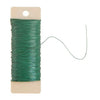 26 Gauge Green Floral Paddle Wire 1/4 lb