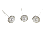 3 inch Diamond Pearl Head Corsage Floral Pins