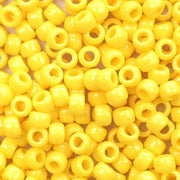 9mm Opaque Lemon Pony Beads Bulk 1,000 Pieces