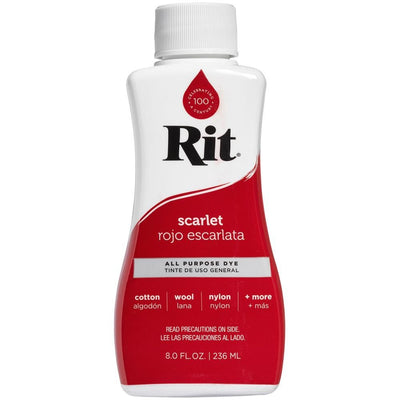Scarlet Red Rit Dye Liquid All Purpose 8oz