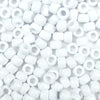 9mm Opaque White Pony Beads Bulk 1,000 Pieces