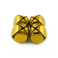 1 Inch 25mm Gold Craft Jingle Bells Bulk 100 Pieces - artcovecrafts.com
