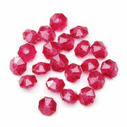 6mm Transparent Christmas Red Rondelle Faceted Beads 480 Pieces - artcovecrafts.com