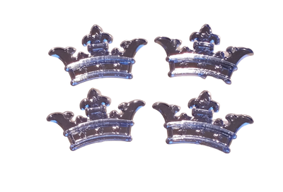Blue Mini Crown Acrylic Charm Capias 24 Pieces