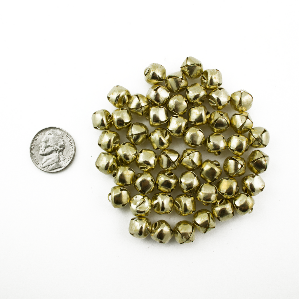 Bulk Charms Aluminum Bell Charms Tiny Miniature Jingle Bells Assorted Lot  100pcs