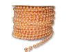 4mm Peach Plastic Fused Pearls Garland Strands for Decorating & Crafts 24 Yards - artcovecrafts.com