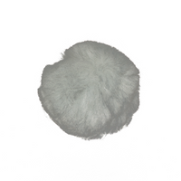 2.5 Inch Grey Large Craft Pom Poms 15 Pieces