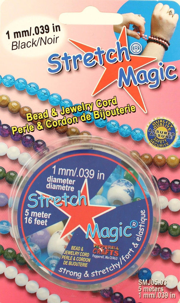 1mm Glitter Purple Stretch Magic Bead & Jewelry Cord 16 Feet