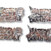 Mini Happy Birthday Acrylic Sign Charms Capias 24 Pieces