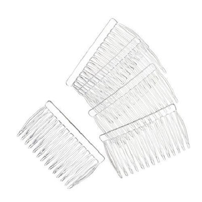 Clear Plastic Side Combs Bulk for Hair 144 pieces - artcovecrafts.com