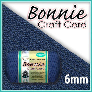 6mm Prussian Blue Macrame Cord 100 Yards