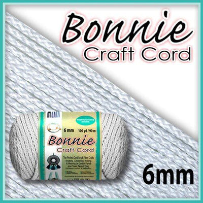 Bonnie 4mm Craft Cord - White