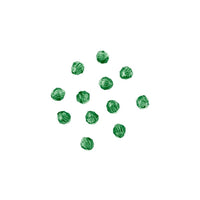 8mm Faceted Plastic Beads Transparent Christmas Green Bulk 1,000 Pieces - artcovecrafts.com