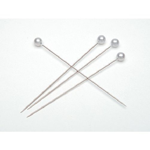 3 inch Floral Pins with White Pearlized Ball Heads, 144 Pack