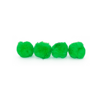 1 inch Neon Green Small Craft Pom Poms 100 Pieces - artcovecrafts.com