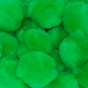 1 inch Neon Green Small Craft Pom Poms 100 Pieces - artcovecrafts.com