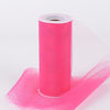 Hot Pink Tulle 6 inch Roll 25 Yards - artcovecrafts.com