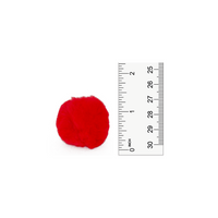 1.5 inch Red Craft Pom Poms 50 Pieces - artcovecrafts.com