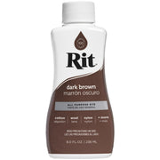 Dark Brown Rit Dye Liquid All Purpose 8oz